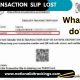 If National ID Transaction Slip lost