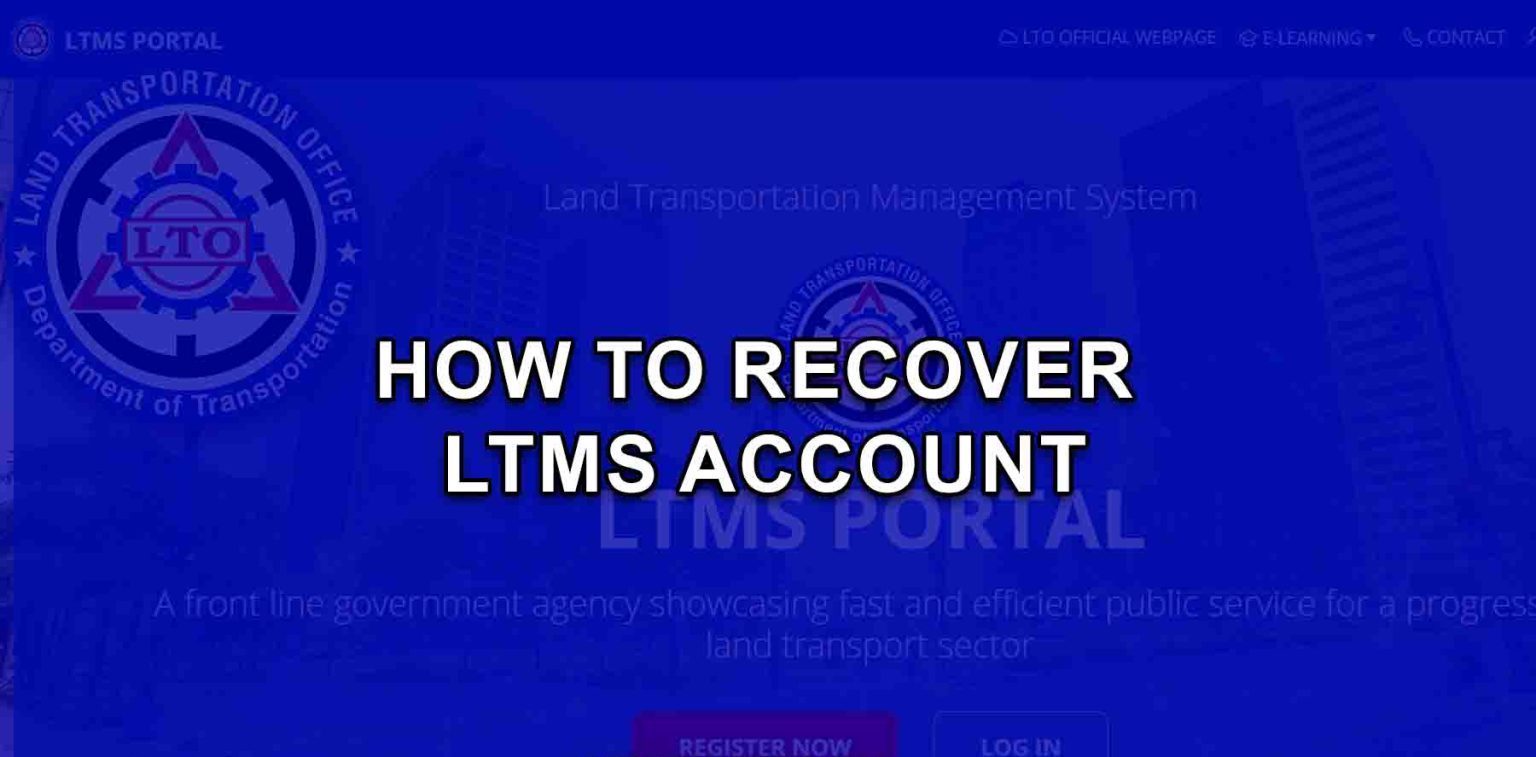 How to Recover LTMS Account Online