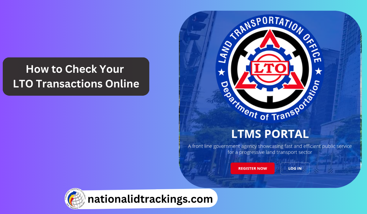 How to Check Your LTO Transactions Online